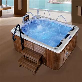 Verona Family Outdoor Acrylic Bathtub with LCD TV