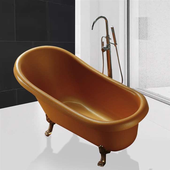 Peru Indoor Hot Soaking Clawfoot Acrylic Bathtub