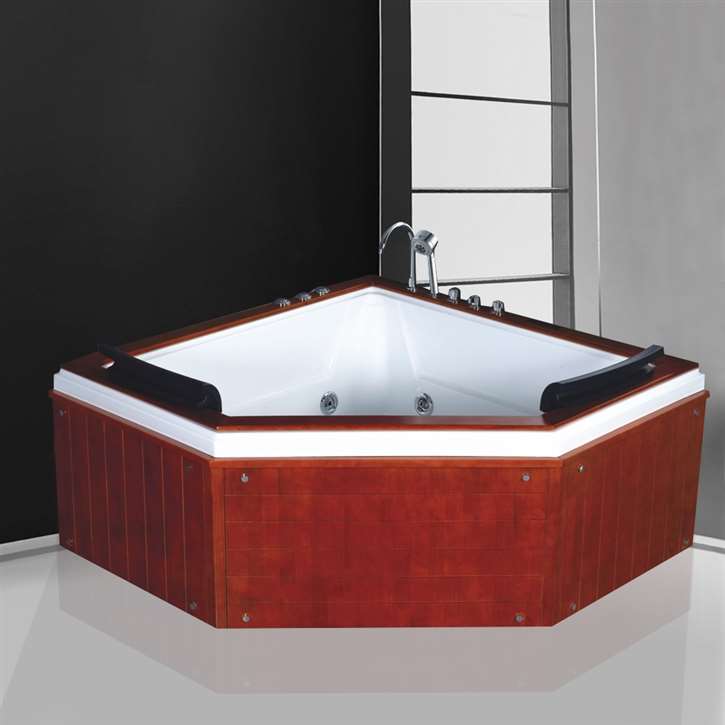 Napoli Vintage Style Indoor Combo Massage Acrylic Bathtub