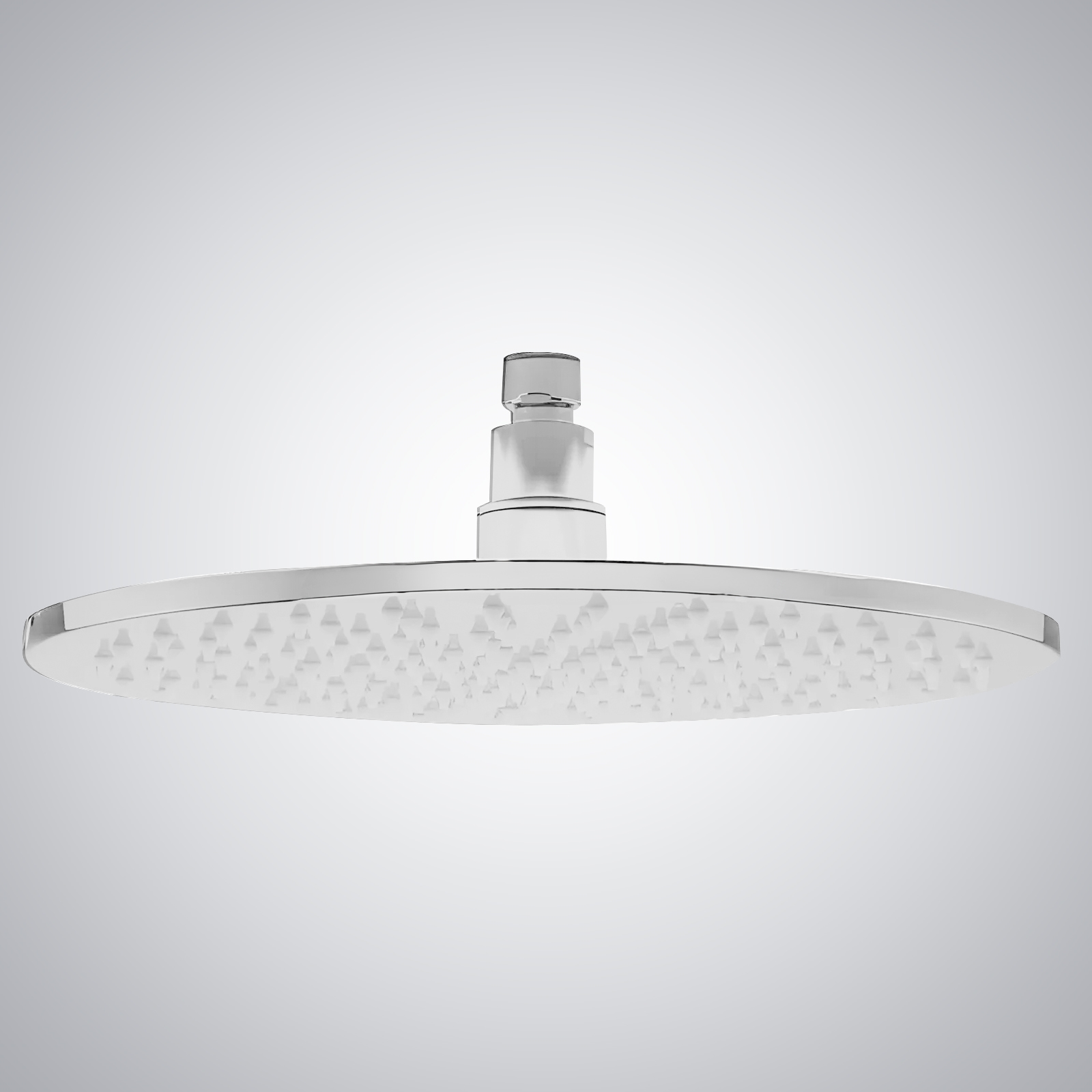 Fontana 16" Matte White Round LED Rainfall Showerhead