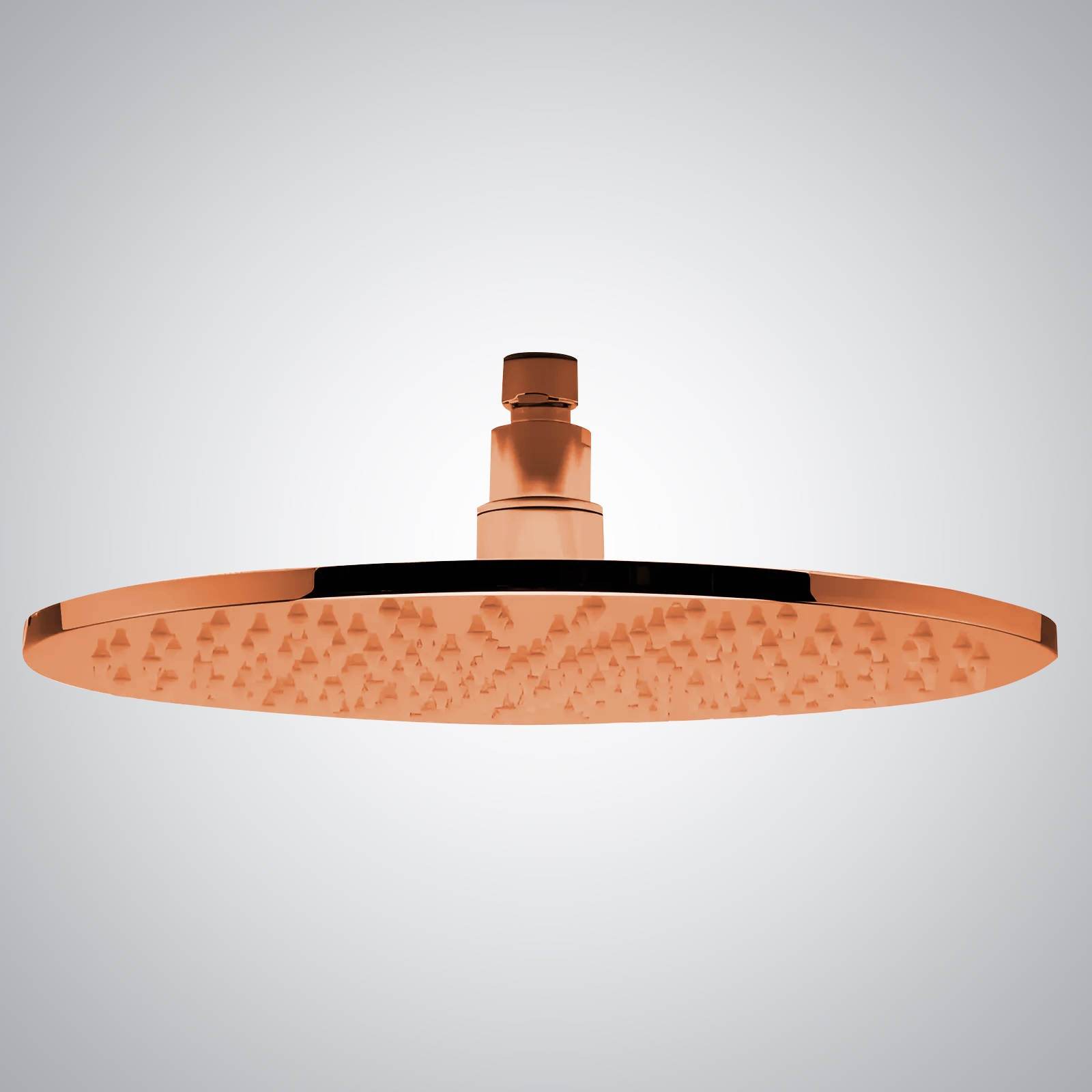 Fontana 16" Rose Gold Round LED Rainfall Showerhead