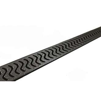 Oil Rubbed Bronze Linear Shower Drain Flag Design Flange Body