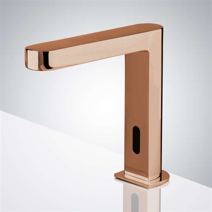 Fontana Rose Gold Superb L-Body Automatic Motion Sensor Faucet