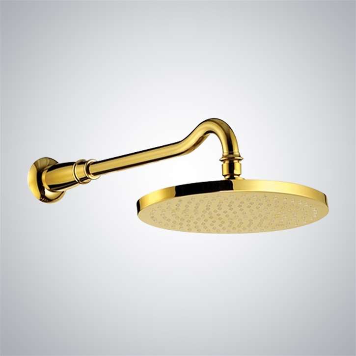 Gold Plated Venncio Round Rain Shower Head