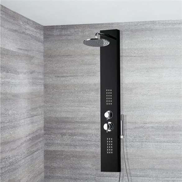 61" Stainless Steel Massage Shower Panel