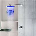 Fontana Wall Mounted LED Rainfall Showerhead