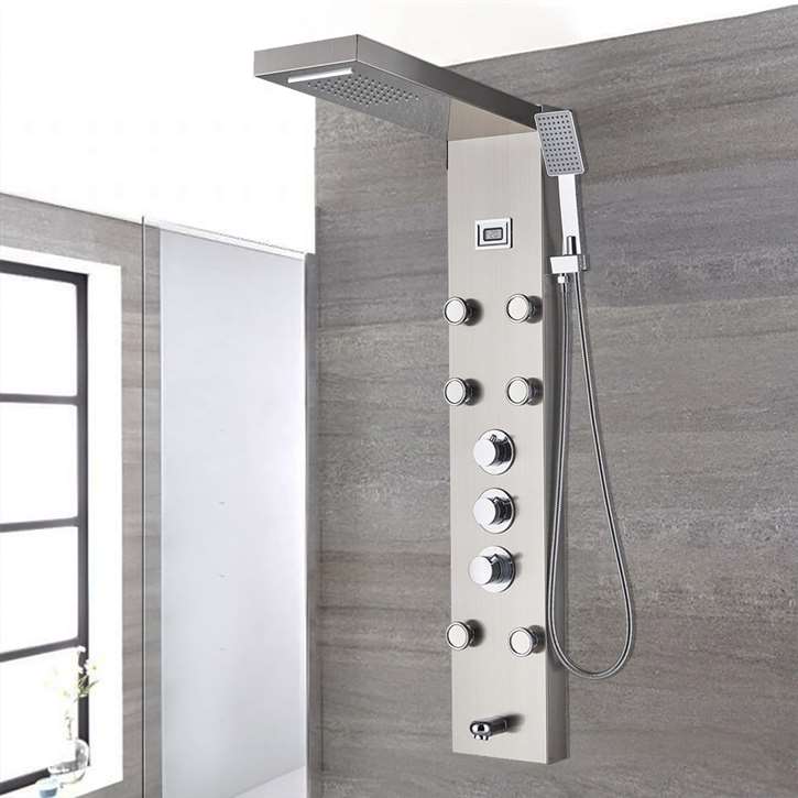 Buy Fontana Digital Multi Function Shower Panel For Luxury Showering