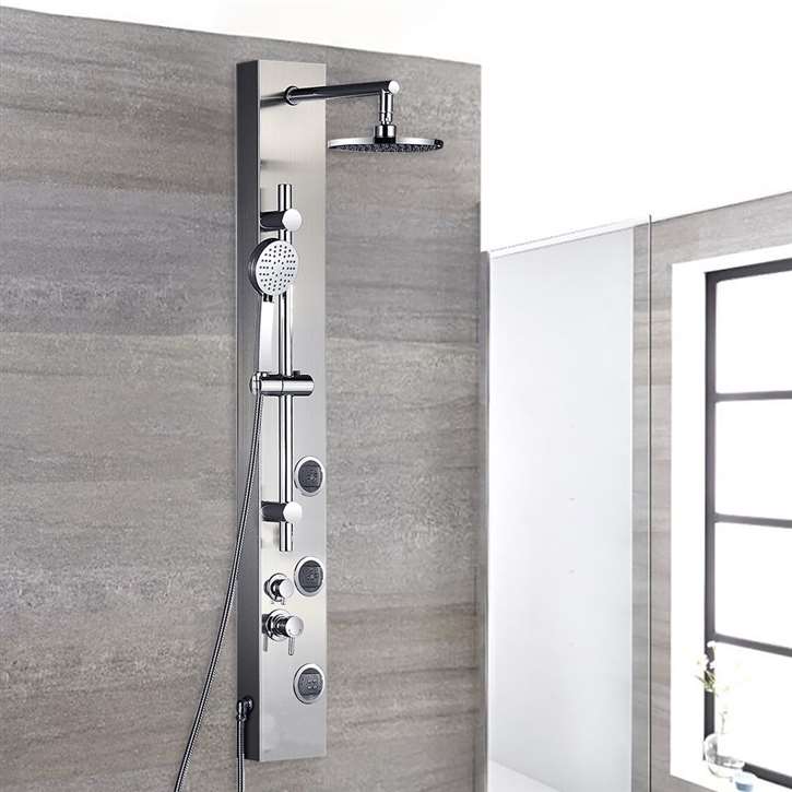 Fontana Ermanno Full Body Shower Massage Panel with Rain Shower Head ...