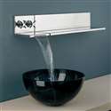 Fontana Chrome Wall Mount Sink Faucet