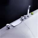 Fontana Chrome Waterfall Bathtub Faucet System