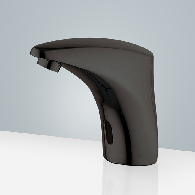 Fontana Hugo Commercial Matte Black Automatic Hands Free Faucet