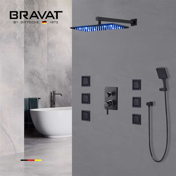 Bravat Oil Rubbed Bronze LED Shower System