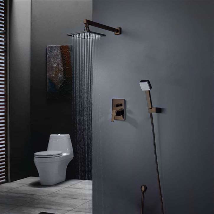 Dark Oil Rubbed Bronze Shower System With Shower Head and Hand Shower || Instant Hot Water Dispenser Oil Rubbed Bronze