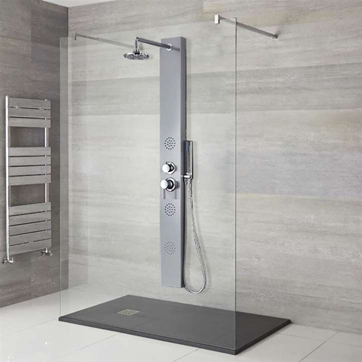 Renata 57" Stainless Steel Shower Panel System