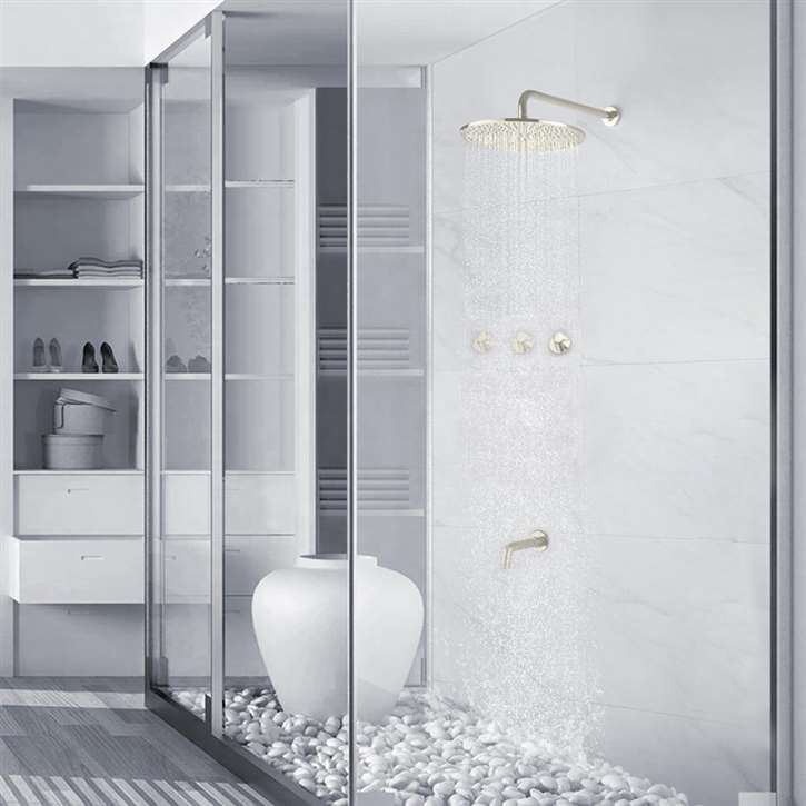 Fontana Oceana Shower Set with Rainfall Shower Head Faucet Set