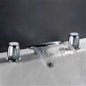 Verde Chrome European Waterfall Bathtub Faucet